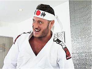Karate class turns into a hardcore boink