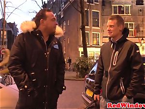 fat Amsterdam call girl cockriding tourist